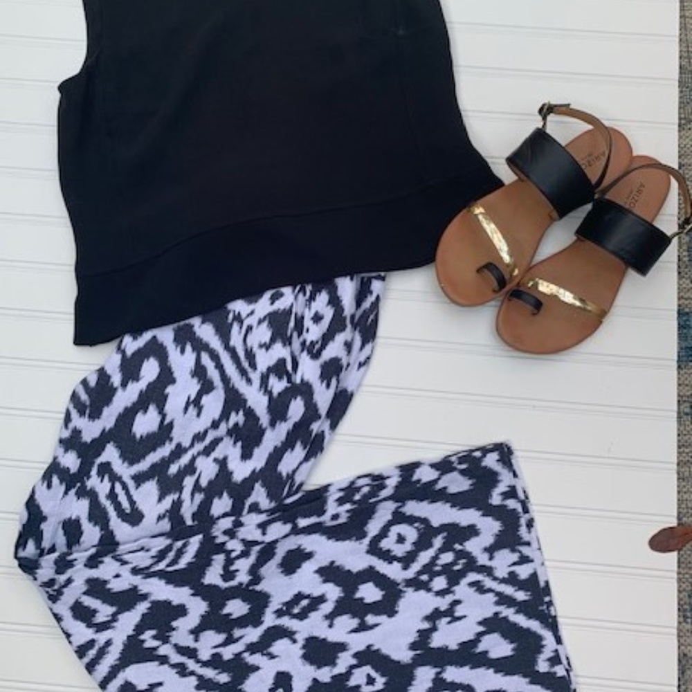 🐣🐣Loft Linen White and  Black pants Size 0P🐣🐣 - Picture 8 of 8